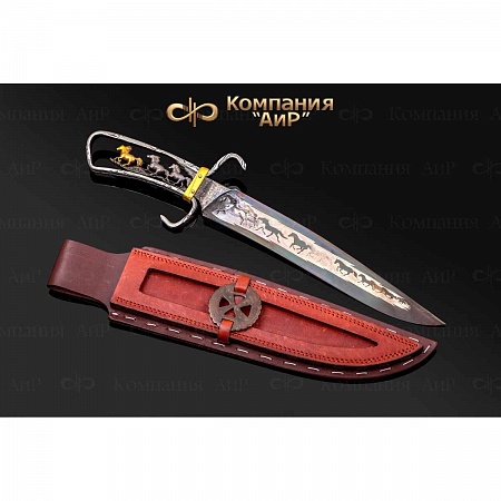 Авторский коллекционный нож "Боуи" № 35426 - мастера Златоуста