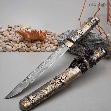  Авторский танто Кленовый сад № 39270 - мастера Златоуста