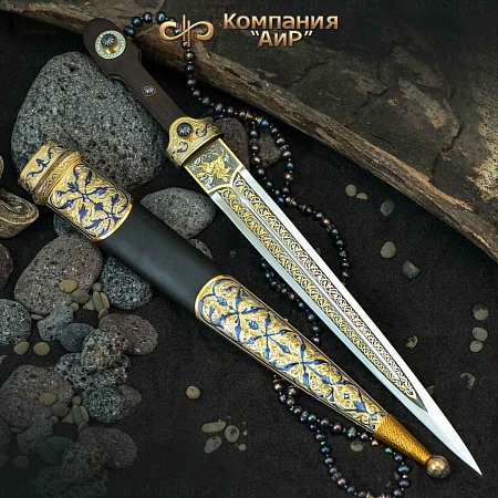 Кинжал Кавказский ручной работы № 35263 - от мастеров Златоуста