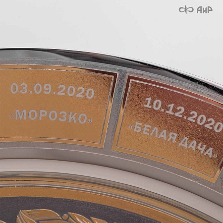 Тарель Клуб первых лиц ручной работы № 37822 - мастера Златоуста