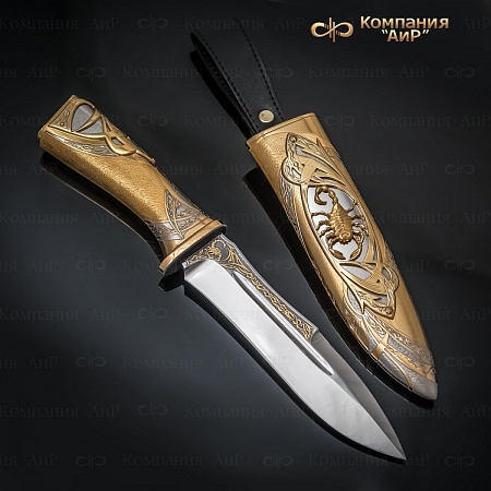 Нож "Скорпион" ручной работы № 33018 - мастера Златоуста