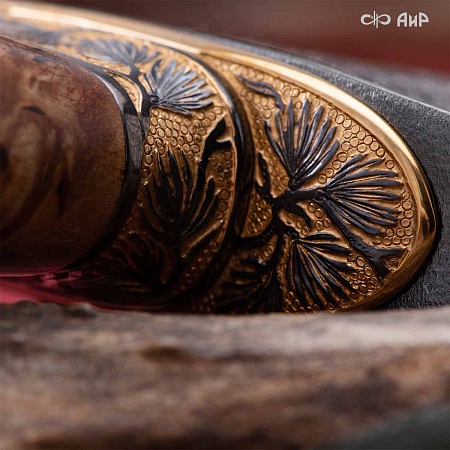 Авторский охотничий кинжал Русский лес № 39184 - мастера Златоуста  Авторский охотничий кинжал Русский лес № 39184 - мастера Златоуста