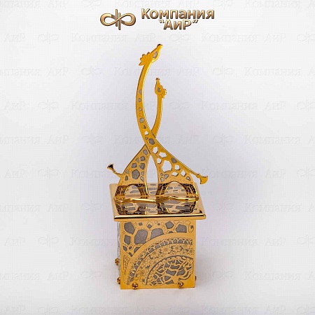  Авторский настольный набор "Жирафы" № 7144, 7149, 7152 - мастера Златоуста