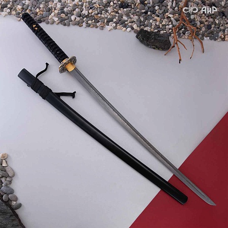  Авторская катана Золотой дракон № 39201 - от мастеров Златоуста