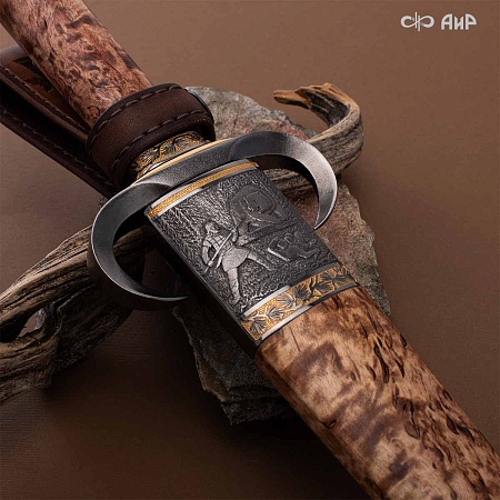  Авторский охотничий кинжал Русский лес № 39185 - мастера Златоуста