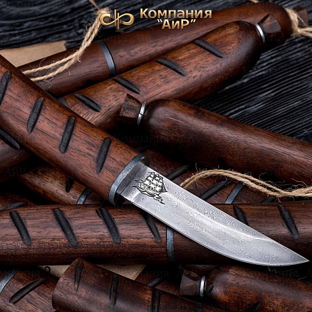  Авторский нож Сосиска из дамасской стали ZDI-1016 - мастера Златоуста