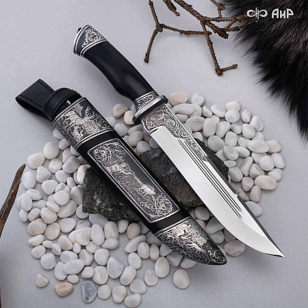  Нож Арсенальный люкс ручной работы № 39202 - мастера Златоуста