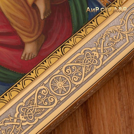 Икона в окладе Богоматерь с Младенцем (ручная работа) № 37508 - мастера Златоуста