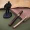  Авторский нож Сигара COHIBA из дамасской стали ZDI-1016 (ореховый кап) - мастера Златоуста
