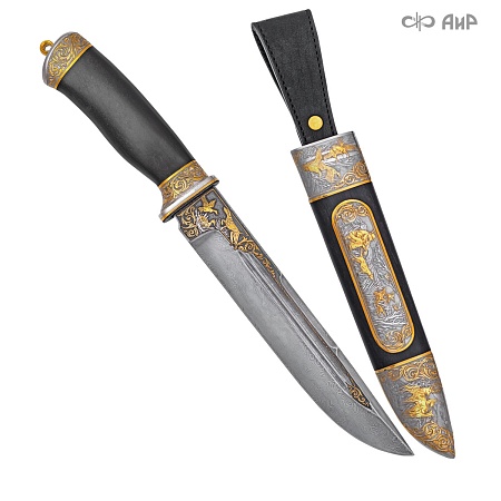 Нож Арсенальный люкс ручной работы № 36721 - мастера Златоуста