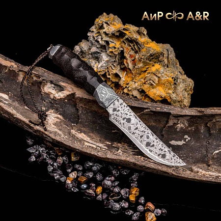 Авторский нож Каменный век № 36896 - мастера Златоуста