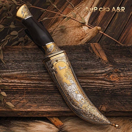 Нож "Клык" ручной работы № 37245 - мастера Златоуста