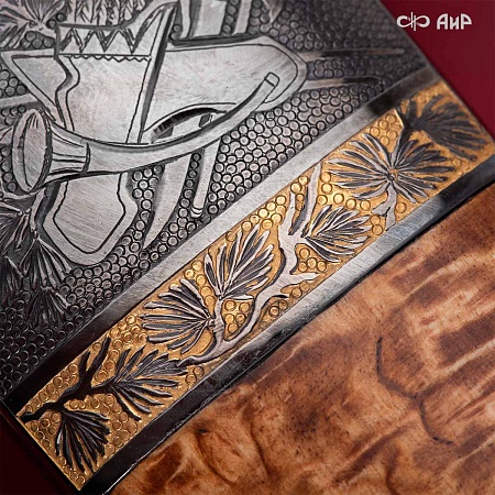  Авторский охотничий кинжал Русский лес № 39185 - мастера Златоуста