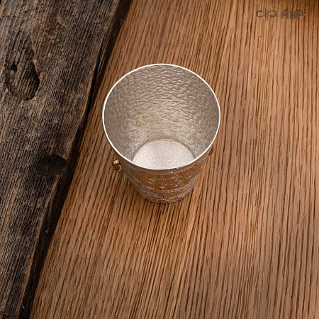 Шашка "Казачья" с серебряной чаркой ручной работы № 37355 - от мастеров Златоуста