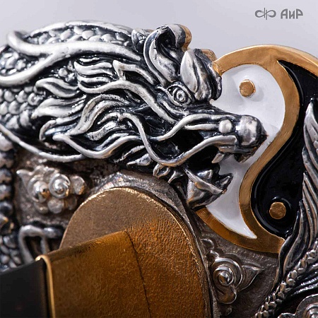  Авторская катана Золотой дракон № 39201 - от мастеров Златоуста