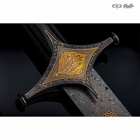 Авторская сабля Зульфикар – Черный имам № 36082 - от мастеров Златоуста
