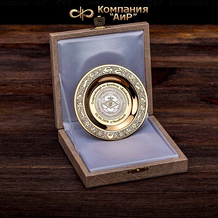 Тарель "Спартакиада по мини-футболу "Дошколята" (ручная работа) № 36390, 36391, 36392 - мастера Златоуста