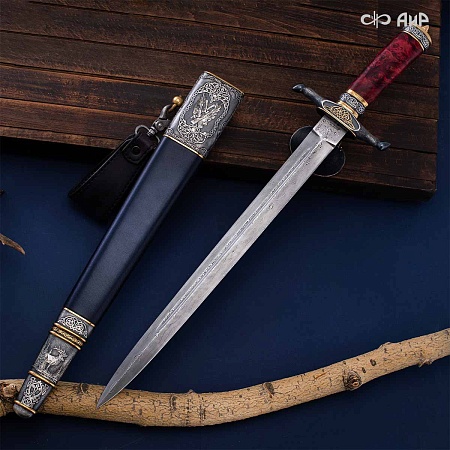  Гарнитур охотничий Царская охота № 39191 - мастера Златоуста