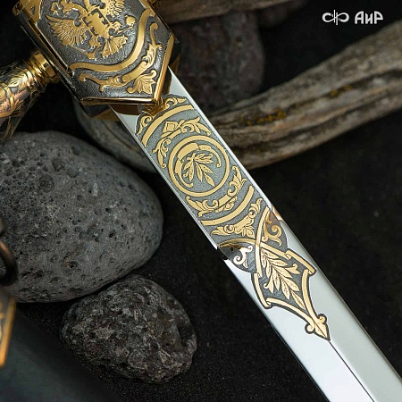 Кортик Адмиральский ручной работы № 35188. Сделано мастерами-оружейниками Златоуста