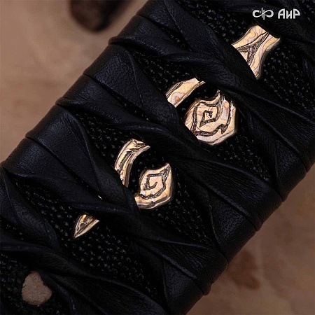 Катана Большая волна ручной работы № 39205 - от мастеров Златоуста