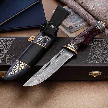  Нож Правда ручной работы № 39224 - мастера Златоуста