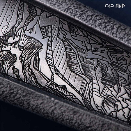  Авторский кинжал Лёд и Пламя № 39223 - мастера Златоуста