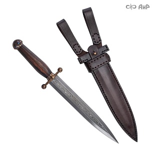  Авторский кинжал Волчий № 39385 - мастера Златоуста