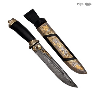 Нож Арсенальный люкс ручной работы № 39173 - мастера Златоуста