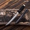 Авторский айкути (ZDI-1016, кожа ската черная, граб, фути, хабаки и касира мокуме гане) - мастера Златоуста