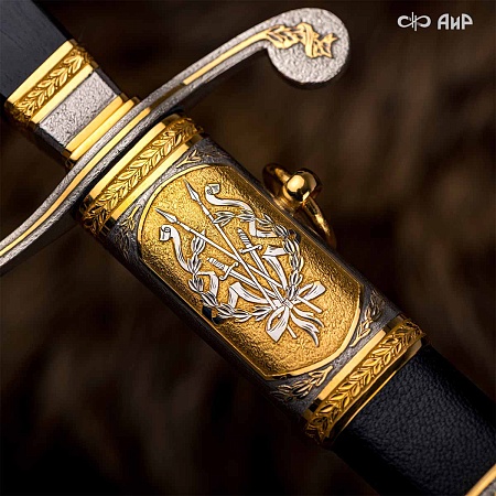 Кортик Офицерский ручной работы № 34100 - от мастеров Златоуста