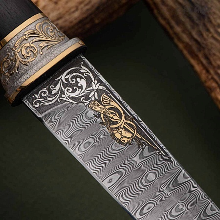 Нож "Лиса" ручной работы № 37418 - мастера Златоуста