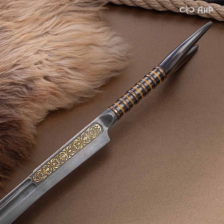  Черноморский ятаган Лаз-Бичак ручной работы № 39244 - от мастеров Златоуста
