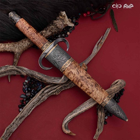  Авторский охотничий кинжал Русский лес № 39185 - мастера Златоуста