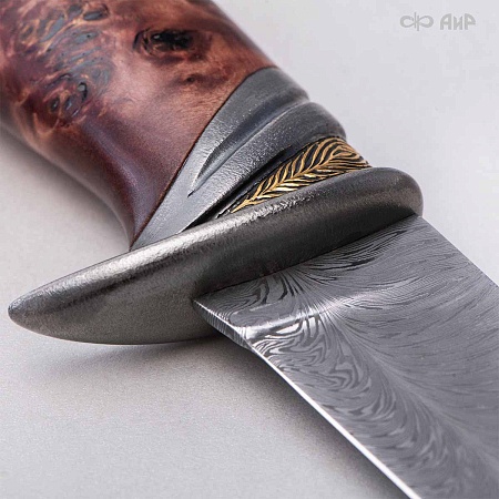  Авторский нож Чернокрылый павлин, авторские ножны № 39240 - мастера Златоуста