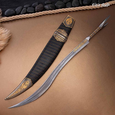  Черноморский ятаган Лаз-Бичак ручной работы № 39244 - от мастеров Златоуста