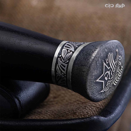 Нож Финка-2 Авиатор ручной работы (в серебре) № 39251 - мастера Златоуста