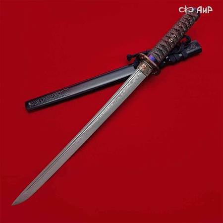 Набор самурайских мечей ручной работы Бусидо № 37896 - от мастеров Златоуста