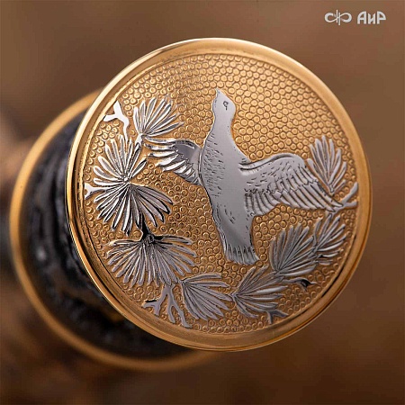  Авторский охотничий кинжал Русский лес № 39243 - мастера Златоуста