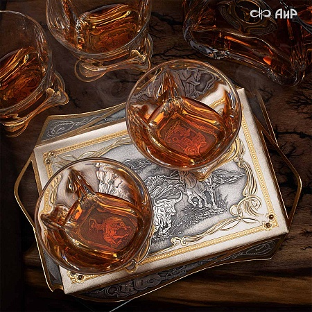  Авторский набор для виски Rodeo № 38051 - от мастеров Златоуста