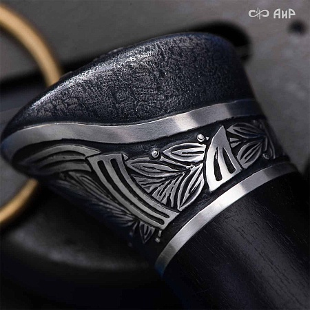 Нож Финка-2 Авиатор ручной работы (в серебре) № 39251 - мастера Златоуста