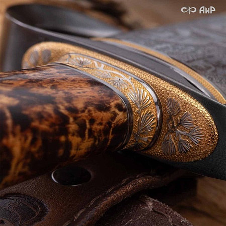  Авторский охотничий кинжал Русский лес № 39243 - мастера Златоуста