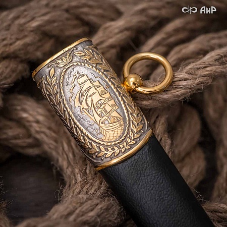 Кортик Офицерский морской ручной работы № 33149 - сделано в Златоусте