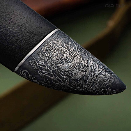 Нож "Бекас" ручной работы № 37419 - мастера Златоуста
