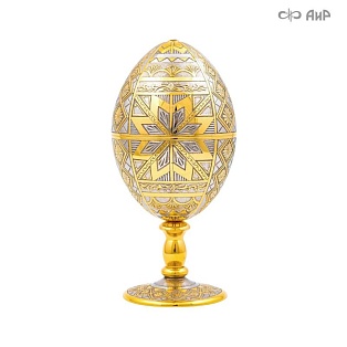  Сувенирное яйцо ручной работы "Звезда" № 36888 - мастера Златоуста