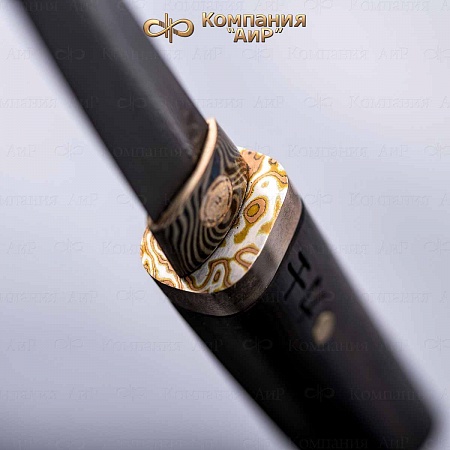 Авторский айкути (ZDI-1016, макасар, фути и хабаки мокуме гане) - мастера Златоуста