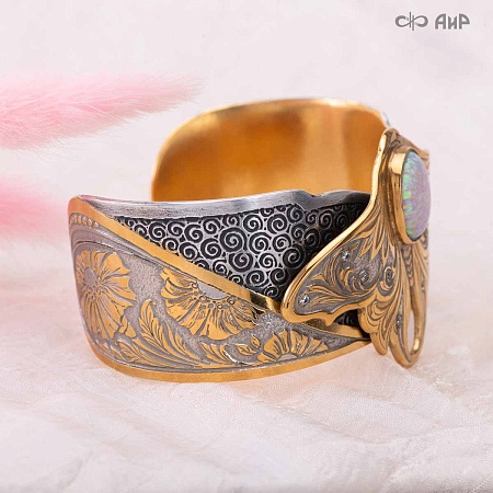  Браслет Флора (ручная работа) № 39246 - мастера Златоуста