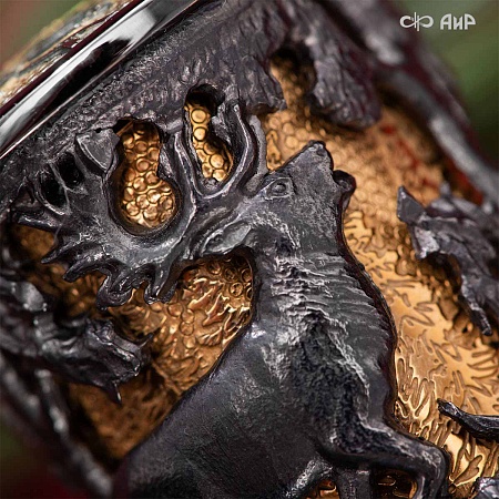  Авторский охотничий кинжал Русский лес № 39185 - мастера Златоуста