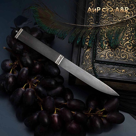 Кинжал Бебут Клык с малым ножом ручной работы № 37478 - от мастеров Златоуста