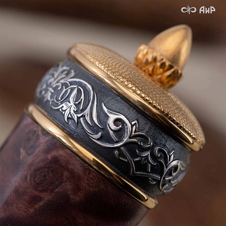  Гарнитур охотничий Великаны леса, с хиршфангером № 39207 - мастера Златоуста