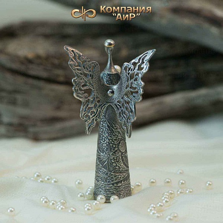 Авторский сувенир "Ангел с жемчужиной малый" № 35175 - мастера Златоуста